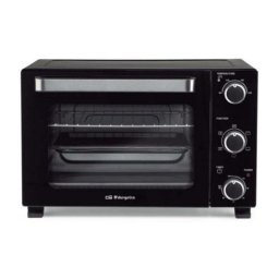 Horno Sobremesa Orbegozo 28L 48cm Grill Temporizador Iluminación LED Negro