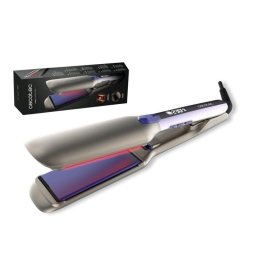 Plancha de Pelo Cerámica Turmalina Cecotec Lisse i-Twerk Max 230ºC Placas Anchas Iónica Autoapagado Pantalla Negro
