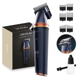 Cortapelos Cabeza Cecotec PrecisionCare Expert Ceramic Inalámbrico 120min Seco 5 Ajustes 6 Peines Motor Brushless Pantalla LCD