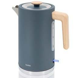 Tetera eléctrica Briebe KT1165GRY 1,7L 2200W Diseño Nórdico Gris Mate