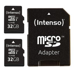 Intenso Tarjeta Micro SD SDHC Pack 2 x 32GB Clase 10