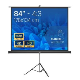 Pantalla de proyección Iggual 84" 176x134 cm con trípode y bolsa