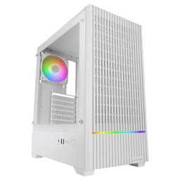 Mars Gaming Mc-quantum Caja Pc Gaming Atx Frontal Mesh Cristal Templado 4x Ventiladores 120mm Blanco
