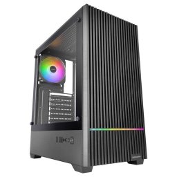 Mars Gaming Mc-quantum Caja Pc Gaming Atx Frontal Mesh Cristal Templado 4x Ventiladores 120mm Negro