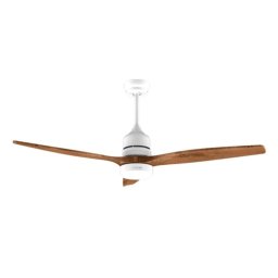 Ventilador de techo Cecotec EnergySilence Aero 5230 40W con luz, 6 velocidades, función invierno-verano y mando, aspas de madera