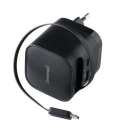 Adaptador de Corriente Intenso W65ACIC 65W GaN con Puertos USB-C y USB-A