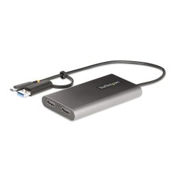 Adaptador StarTech USB-C a HDMI Doble 4K 60Hz PD 100W