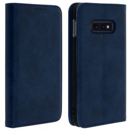 Avizar Funda Tipo Libro Billetera Vintage Azul para Samsung Galaxy S10e