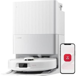 Robot Aspirador Roborock Qrevo S5V 12.000Pa, fregado FlexiArm, vaciado automático y mopa inteligente