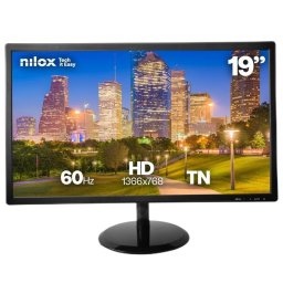 Monitor Nilox NXM19FHD22 18,5" HD 60Hz TN Tiempo de respuesta 5ms Montaje VESA