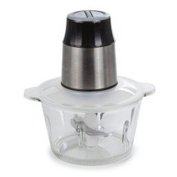 Picadora de alimentos eléctrica Dam Electronics con motor de cobre 300W y vaso de cristal 2 L