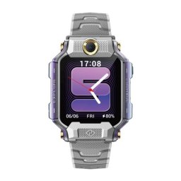 imoo Watch Phone X10 Bluetooth GPS NFC 45mm AMOLED Gris Talla única Resistente Agua