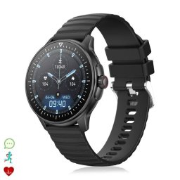 Dam Electronics ZW45 Bluetooth 44mm Táctil Negro Silicona IP67 SpO2 Pulsómetro Tensiómetro