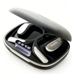 Auriculares Paxa inalámbricos Bluetooth con audio panorámico 360°, diseño ligero y ajuste seguro negro