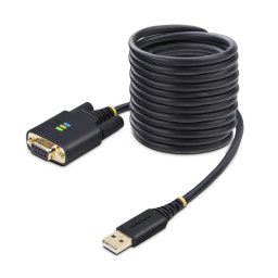 Cable Adaptador USB a Serie StarTech.com Módem Nulo 3m Retención COM