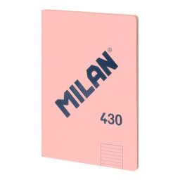 Libreta Milan 430 A4 48 hojas cuadriculado rosa