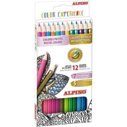Lápiz de colores Alpino Experience Mina Premium 3.3 mm Special Colors Caja 12 u.