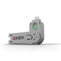 Llave de bloqueador de puerto Lindy 40621 USB tipo A verde
