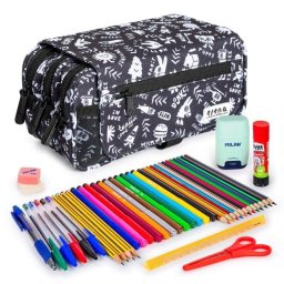 Estuche Escolar Triple ColePack Design Grafoplás con 40 Utensilios Incluidos