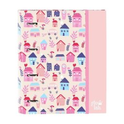 Carpeta de Anillas A4+ Safta Welcome Home con 4 Separadores y 100 Hojas Cuadriculadas