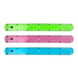 Regla Plástico Flexible 30 cm Liderpapel