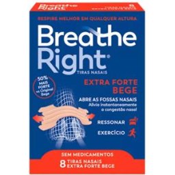 Breathe Right Extra Fuerte Beige x8 Tiras