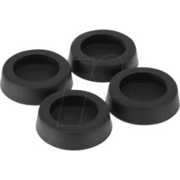 INLINE INL 59909B - Patas de goma para caja de PC, 4-pack, negro
