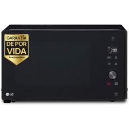LG Microondas 32 litros, grill, 1.200w y Smart Inverter - MH7265DPS. Negro