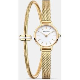 Bering Set reloj de mujer Classic 11022-334-Lovely-1-G y pulsera de acero. Oro