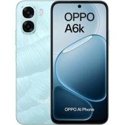 Oppo A6k 4 GB + 256 GB móvil libre. (256 GB + 4 GB RAM) Crystal Blue