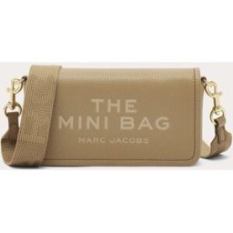 Marc Jacobs Bandolera Mini Crossbody de piel. Beige
