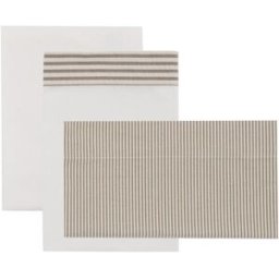 Cambrass Juego de 3 piezas sábana + bajera + funda almohada para cuna de 70x140 cm Microprint. Beige niño