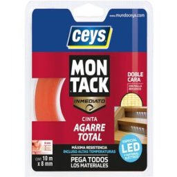 Ceys Cinta Montaje Doble Cara Especial LED y Electricidad 10 m. (10 metros) Cristal