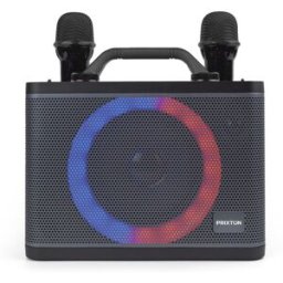 Prixton Altavoz Karaoke portátil PartyGo. Negro