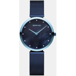Bering Reloj de mujer Classic 8132-398 de malla de acero. Azul