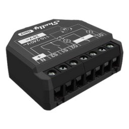 Interruptor inteligente Shelly 2P WiFi Negro inalámbrico 10A 110-240V