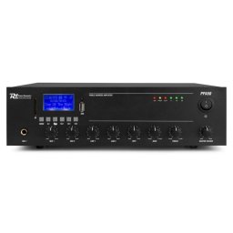 Amplificador Estéreo Power Dynamics PPA50 50W RMS Bluetooth USB SD Graves Agudos Control Remoto