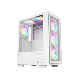 Carcasa XYZ AIRONE 100 X Mesh 6x Ventiladores A-RGB 120mm USB C GEN2 Malla ATX Blanca