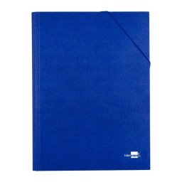Carpeta Clasificadora Liderpapel Folio Prolongado Azul Cierre con Gomas