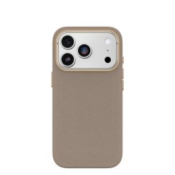 Funda para móvil OtterBox Symmetry Cactus Leather Cover case Piel de cactus Gris claro para iPhone 17 Pro
