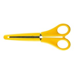 Tijeras Escolares Milan con Punta Redonda y Funda Amarilla 14.7 cm