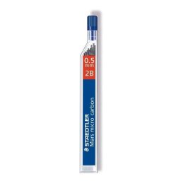 Minas de repuesto Staedtler Mars Micro Carbon 2B 0.5 mm tubo 12 unidades