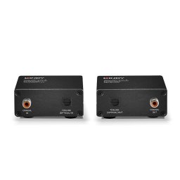 Extensor de Audio AV Lindy 70456 150 m Alámbrico Negro