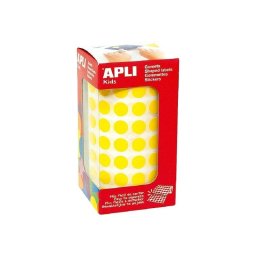 Gomets Autoadhesivos Circulares Amarillo 10.5mm Apli Rollo 5192 Unidades