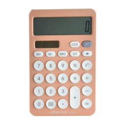 Calculadora de sobremesa Officebox 12 dígitos pantalla XL rosa