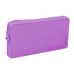 Estuche Escolar Officebox Colorline Plano Tacto Suave Violeta