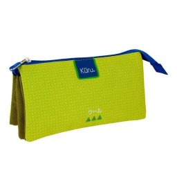 Estuche Portatodo Triple Plano Grafoplás Kūru Verde 22.5 x 12 x 14 cm