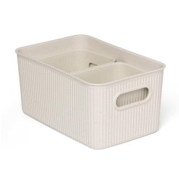 Set de 3 Cestas de Ordenación Tatay Baobab Ecohome Beige Plástico Reciclado