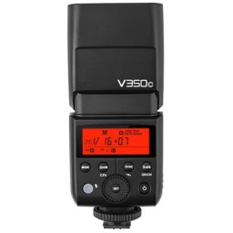 Flash compacto Godox V350C para Canon, Negro, 36 m, 1,7 s, 290 g