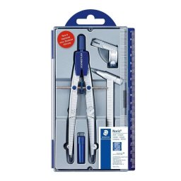 Compás de Precisión Staedtler Noris Club Azul Metálico con Estuche